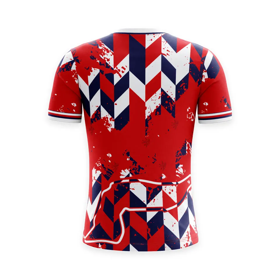 Maglia gara third 26/27 Imolese Calcio, rossa con motivo geometrico, retro, foto 2 di 3